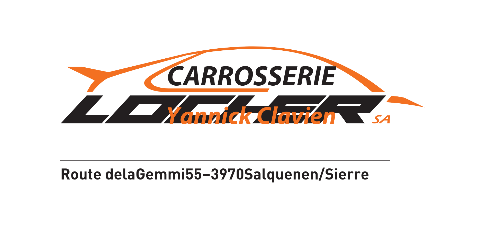 Carrosserie Locher Course du soleil 2026 logo CA sierre