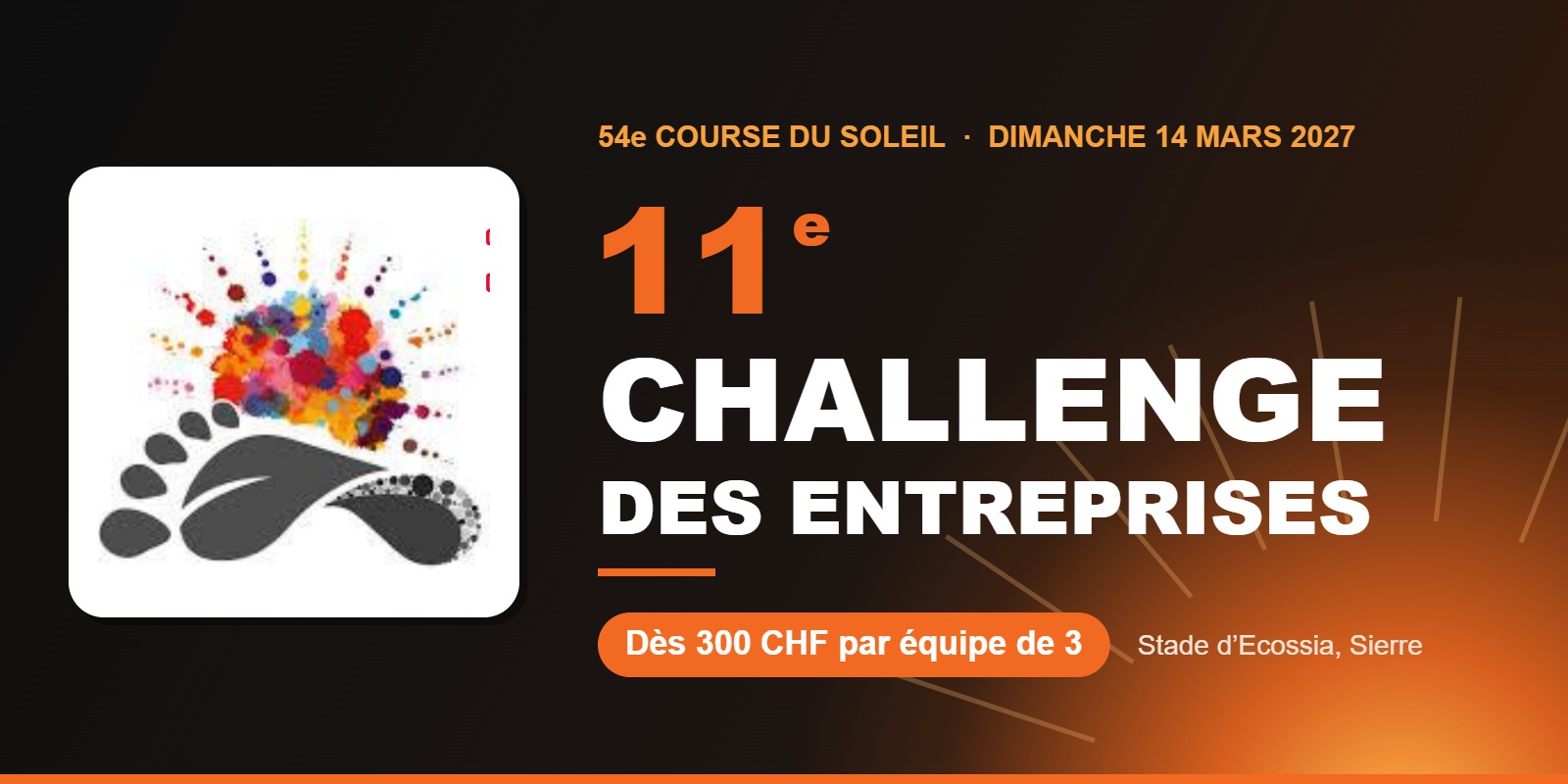 11e Challenge des entreprises – Course du Soleil, dimanche 14 mars 2027, Sierre